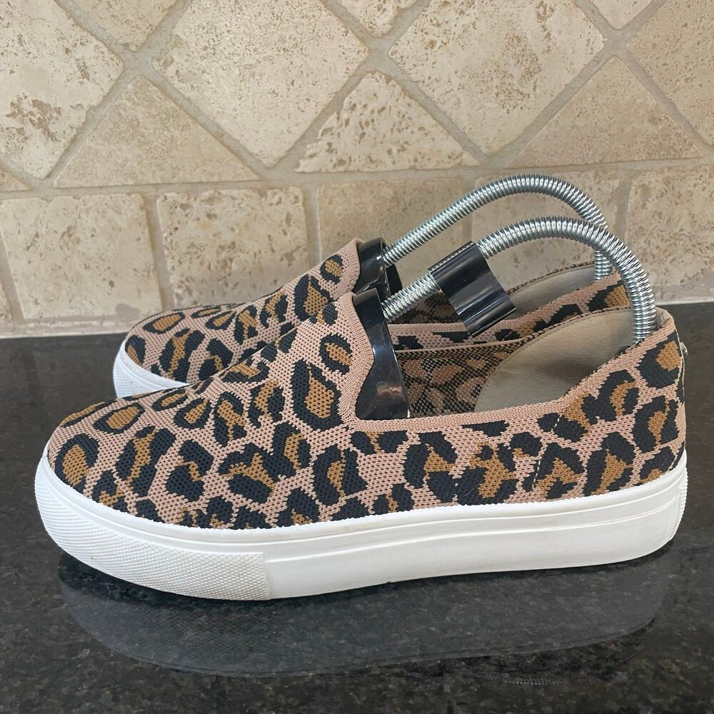 Steve Madden Mailer MALR01S1 Leopard Print Slip On Shoes size 9